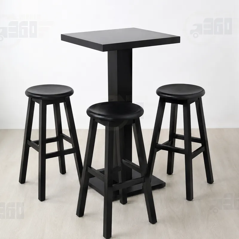🪑 Ahşap Bar Taburesi Model 1