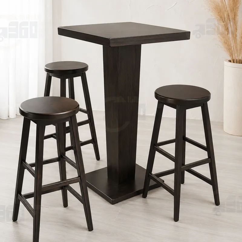 🪑 Ahşap Bar Taburesi Model 6